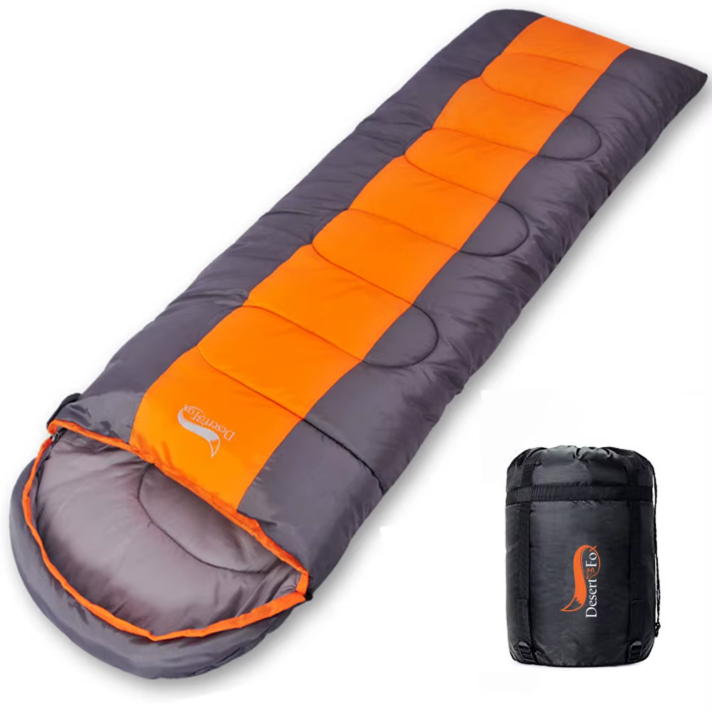 Desert & Fox Camping Sac de couchage léger 4 saisons enveloppe chaude et froide sac de couchage de r