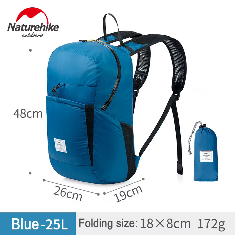 Naturehike – sac à dos pliable léger de 22l, sac de jour pliable, résistant à l'eau, Durable, en Nyl