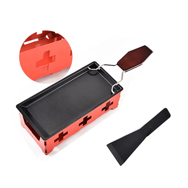 Ensemble de Raclette à fromage antiadhésif, Mini planche à fromage pour barbecue, four à fromage cui