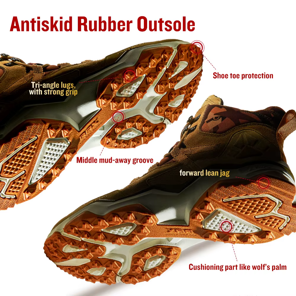 RAX2025 automne/hiver chaussures de randonnée et d'alpinisme imperméables, chaudes et antidérapantes