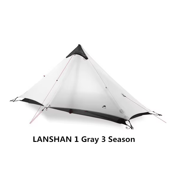 LanShan 2 3F UL GEAR 2 personnes 1 personne en plein air ultra-léger tente de Camping 3 saisons 4 sa