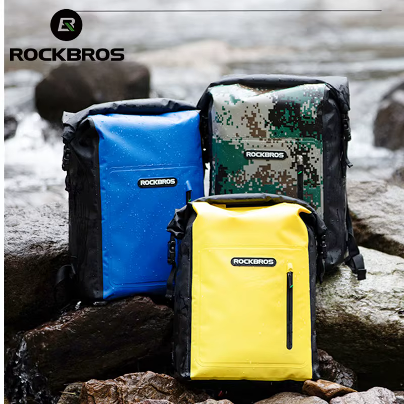 ROCKBROS-Sac de plage étanche pour homme et femme, sacoche de vélo, de natation, en PVC, de voyage, 