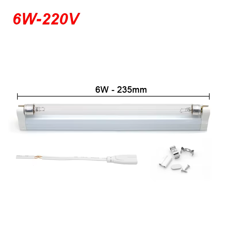 Lampe à Quartz UV Tube T5, ampoule ultraviolette 220V 110V 6W 8W, désinfection à l'ozone, lumière ge
