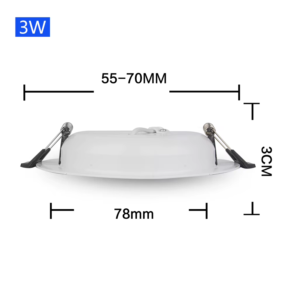 DC 12V LED Downlight 3W 6W 9W 12W 15W 18W 36W LED plafond encastré grille en alliage d'aluminium lam