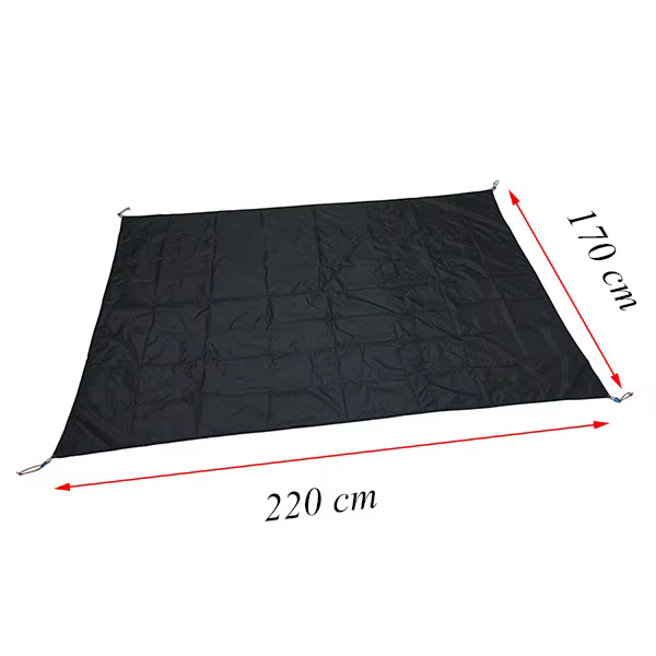 Version améliorée 220 grammes 3F UL Gear 15D Silnylon 220x170 cm Qiongkong Tapis de sol pour tente 3