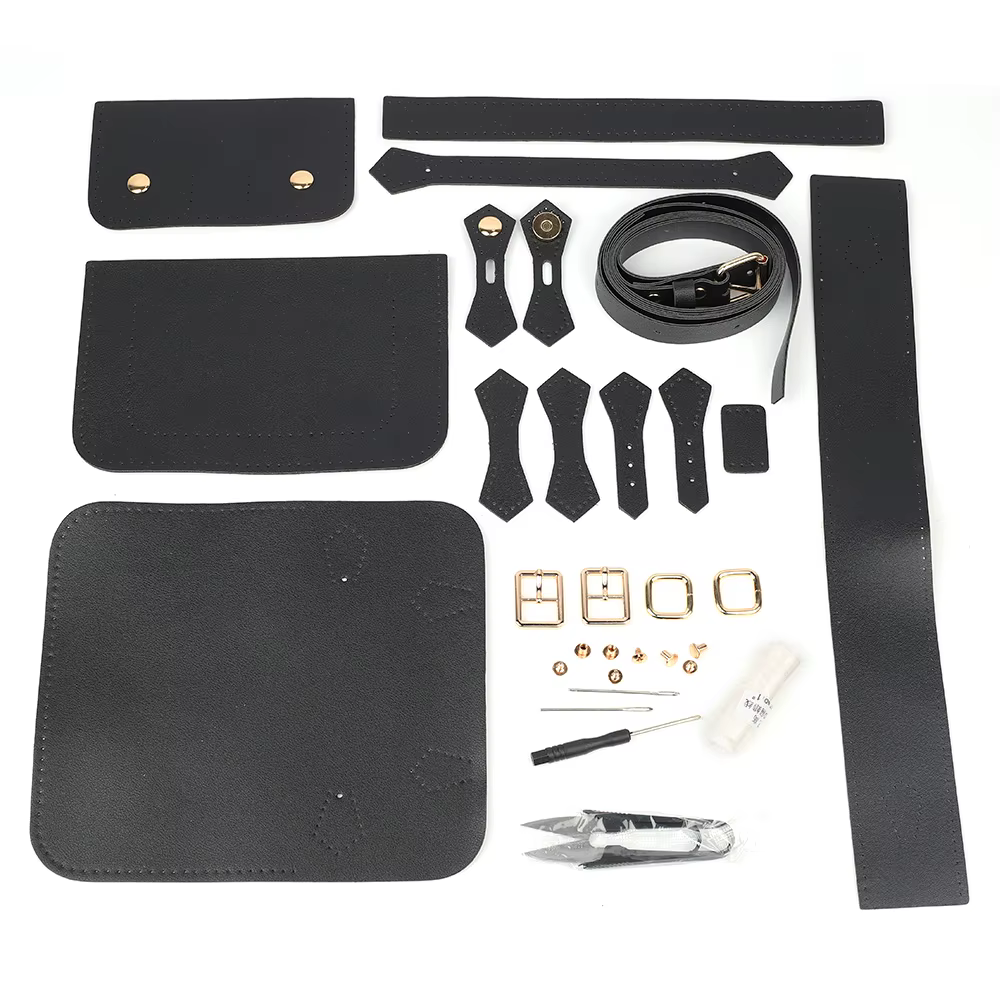 Sac artisanal en cuir fait à la main pour bricolage, kit d'outils exécutifs, sac au crochet ogo, mat
