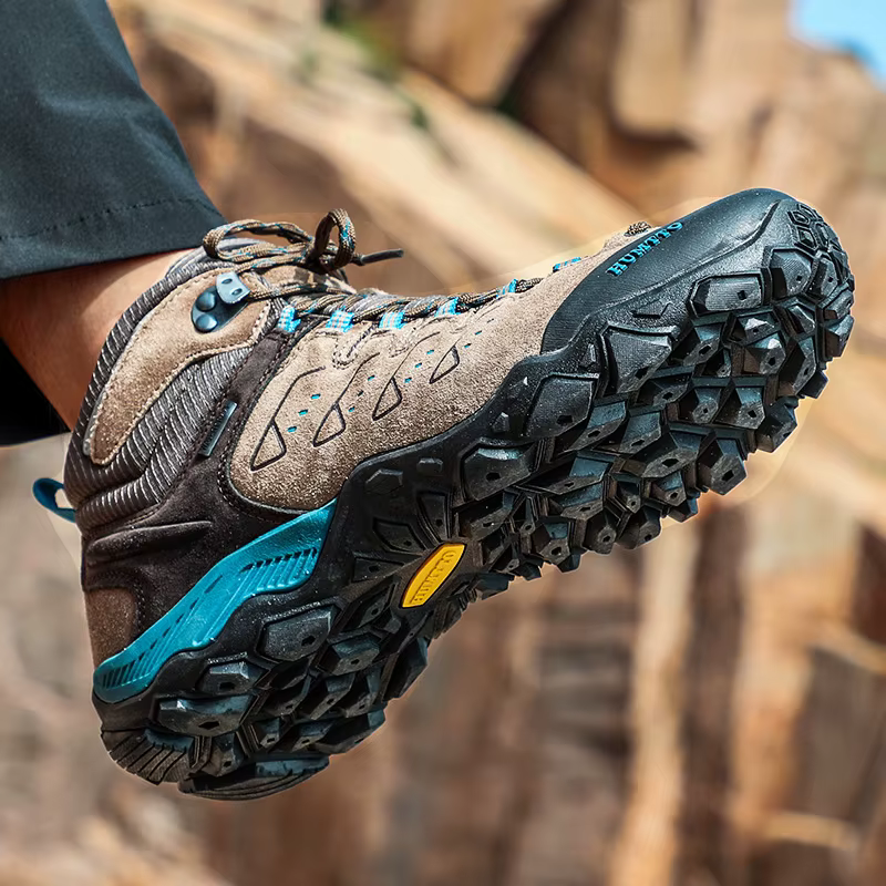 HUMTTO – chaussures de randonnée en cuir pour hommes et femmes, baskets d'extérieur imperméables, ma
