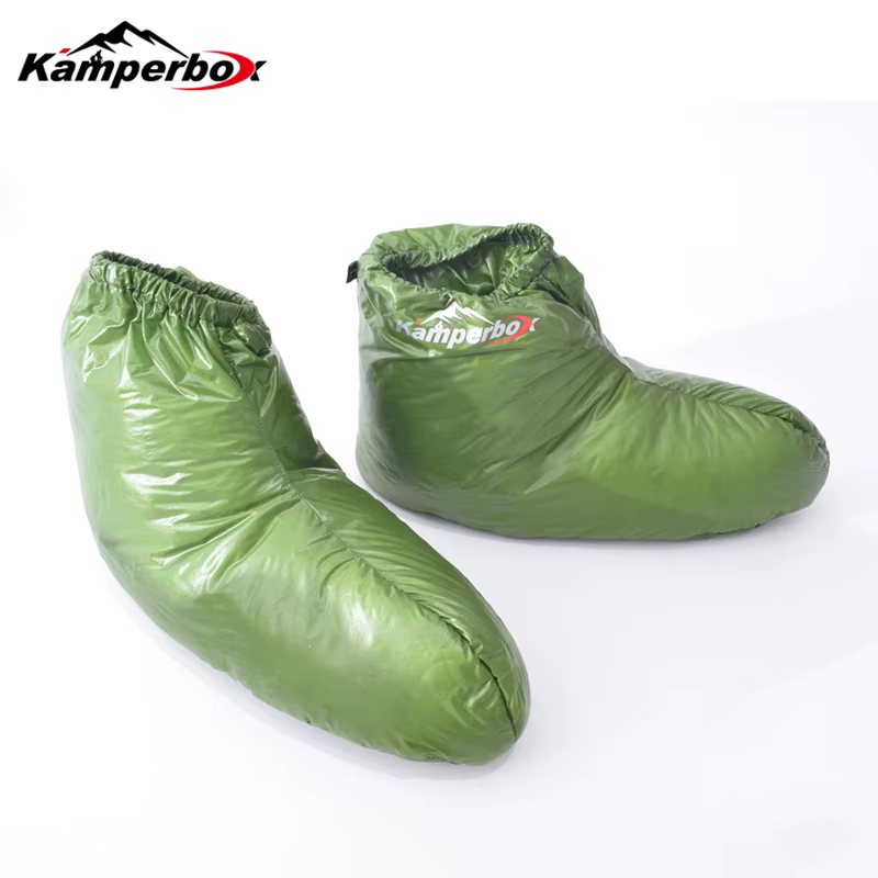 Kamperbox – pantoufles et chaussettes de Camping, chaussons pour sac de couchage, AQ3