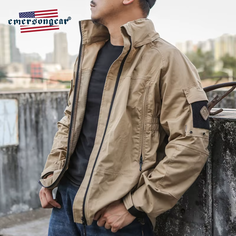 Levez songear-Veste coupe-vent de protection PCU pour homme, vêtement d'extérieur décontracté, warga