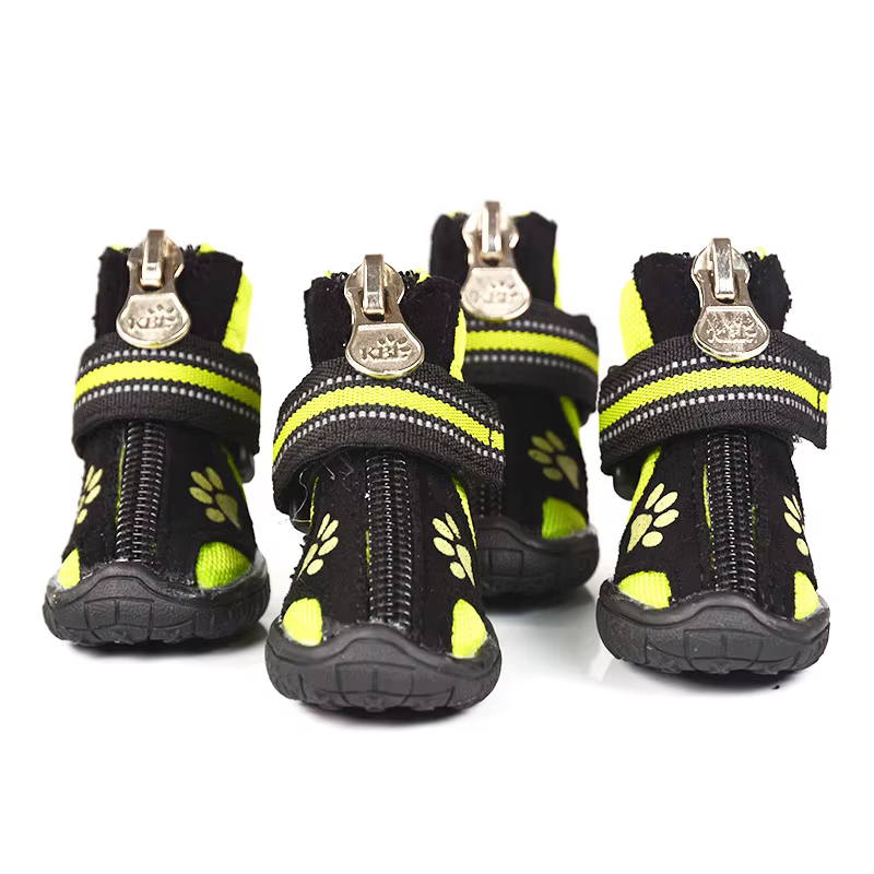 Bottes imperméables coordonnantes résistantes à l'usure pour petits et grands chiens, chaussures pou