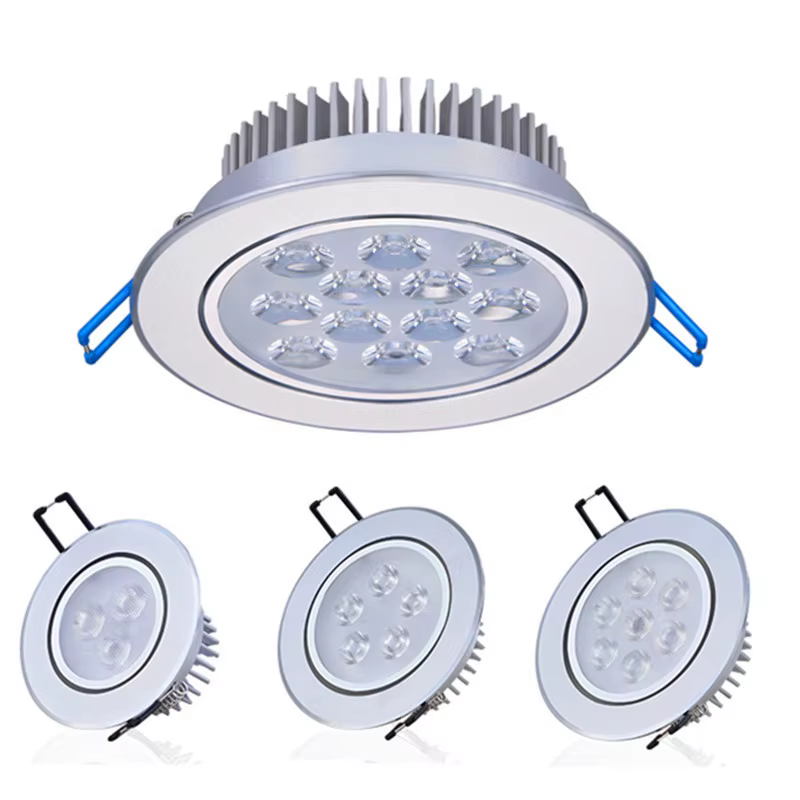 LED Downlight Dimmable 3W 5W 7W 9W 12W Spot encastré plafonnier lumière 220V 110V éclairage domestiq