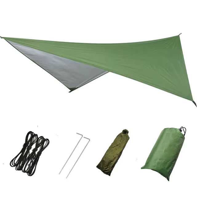 Hamac pluie mouche tente bâche imperméable coupe-vent Camping abri parasol Portable plage abri solai