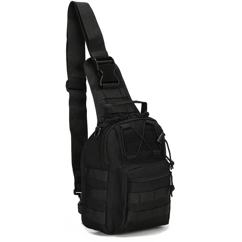 Sac à bandoulière tactique Oxford étanche 800D, petit sac de poitrine, sac à dos de sport de plein a