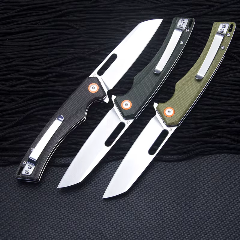 ETIGER FT957 wiches couteau pliant, manche en fibre AREX, camping en plein air, chasse, pêche, rando