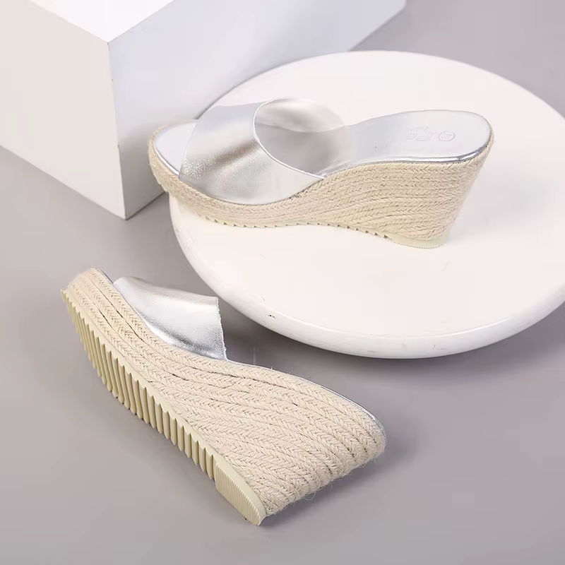RYAMAG Chaussons, Espadrilles, Sabots, Sandales compensées à plateforme, Chaussures à talons, Escarp