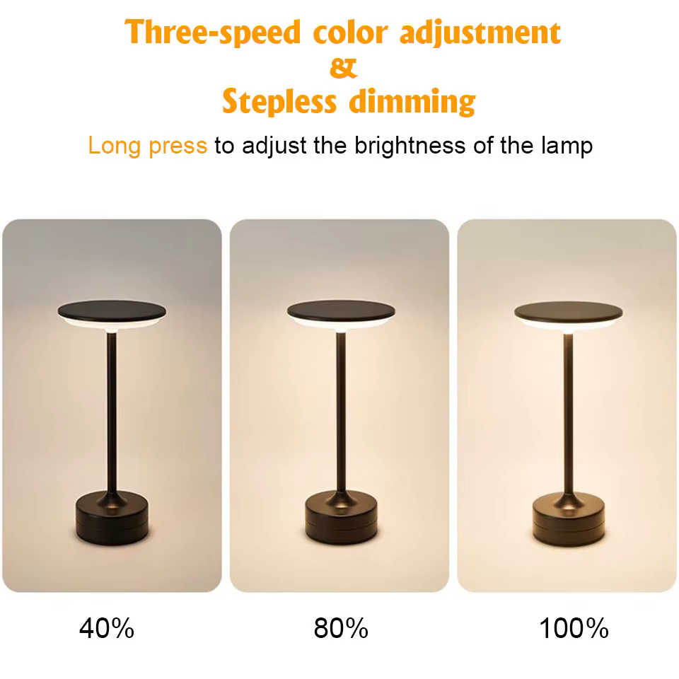 Lampe de Table LED capteur tactile veilleuse USB Rechargeable Portable chambre veilleuse sans fil la