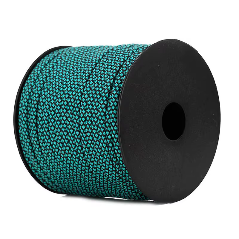 Bobine paracorde 550lb, 160 pieds, 4mm, 7 brins intérieurs, cordon de Parachute 100% Nylon Mil-Spec 