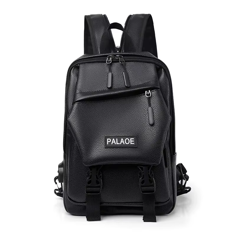 Mini sac à dos pour hommes, petit sac de poitrine multifonction, cartable de voyage, sac à dos en cu