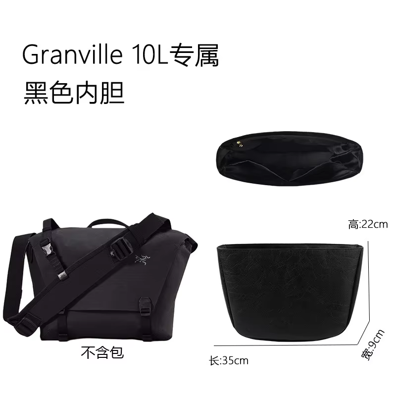 Sac messager Granville 10L léger et imperméable avec doublure intérieure en papier DuPont, sac de me