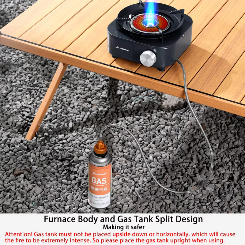 BISINNA 4000W poêle infrarouge haute puissance brûleur à gaz léger Portable poêle de Type fendu four
