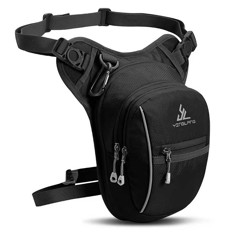 Sac de jambe tactique étanche pour moto, sac banane de taille pour téléphone portable, idéal pour le