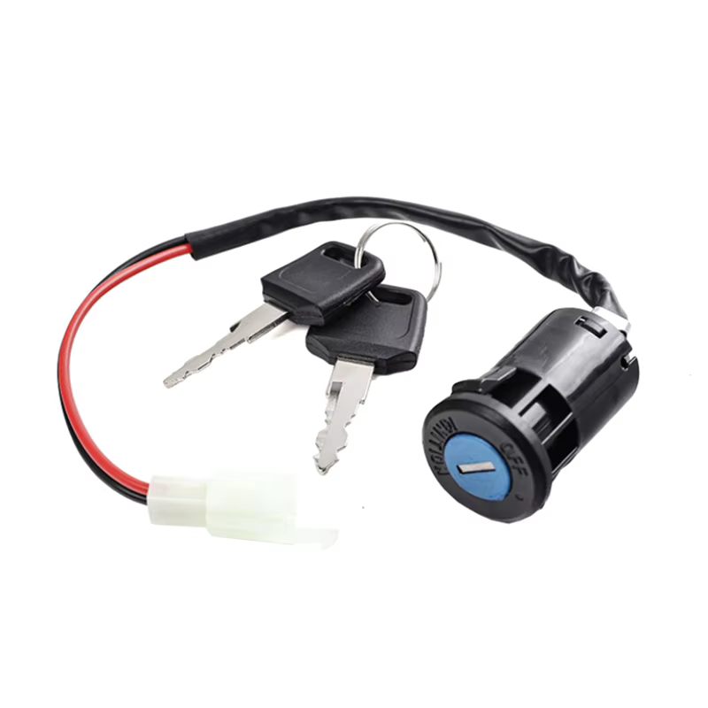 Interrupteur à clé de contact pour cyclomoteur, 2 fils, trou de 28mm, accessoire pour ATV, Dirt Bike