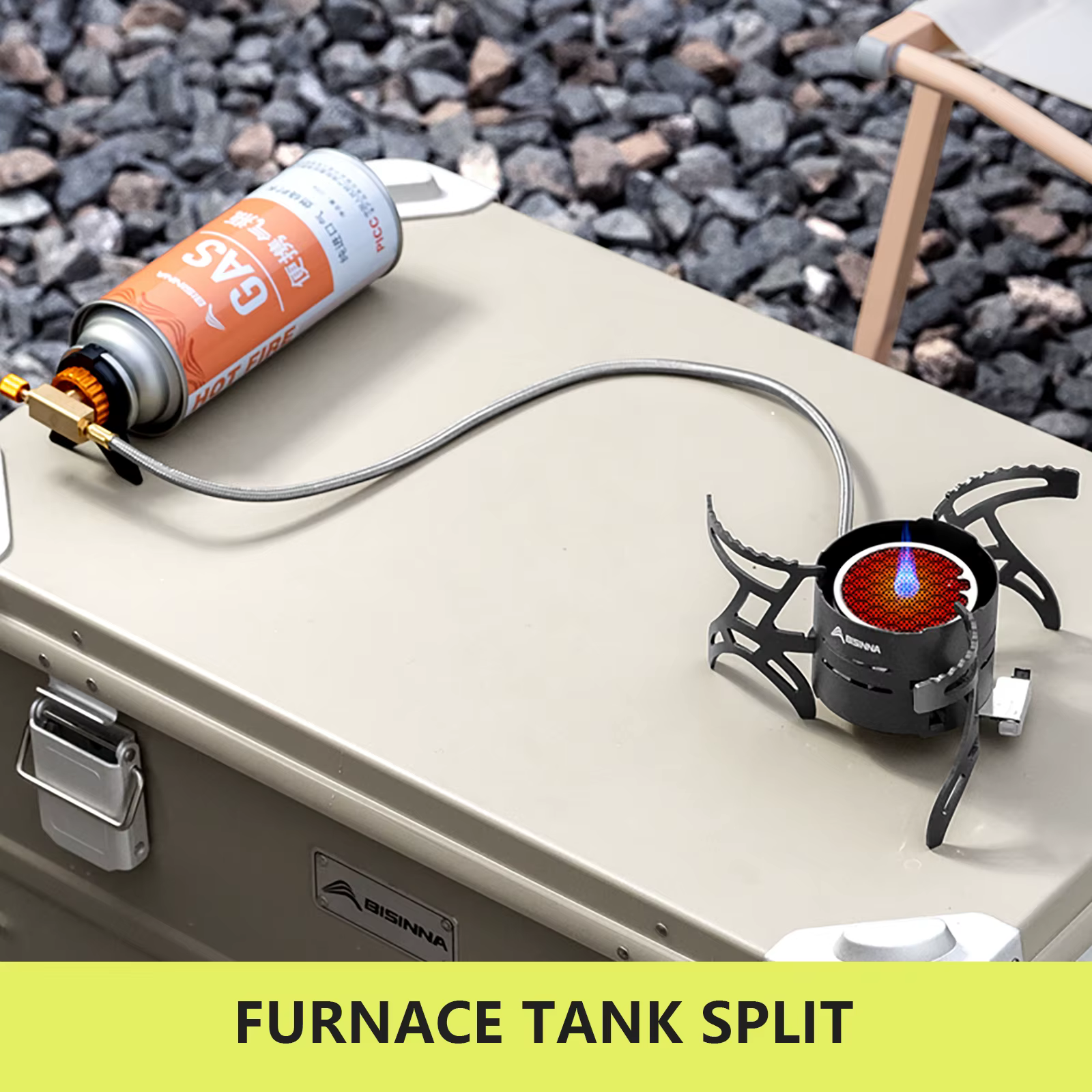 BISINNA Camping brûleur infrarouge extérieur Mini poêle 3600W haute puissance ultraléger pliant brûl