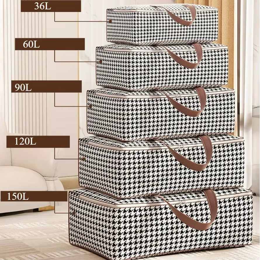 Sac de rangement de couette, 1 pièce, organisateur de couette, sacs de rangement mobiles pliables de