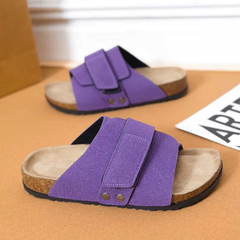 Sandales en liège multicolores pour couples, style décontracté, respirantes, antidérapantes, tendanc