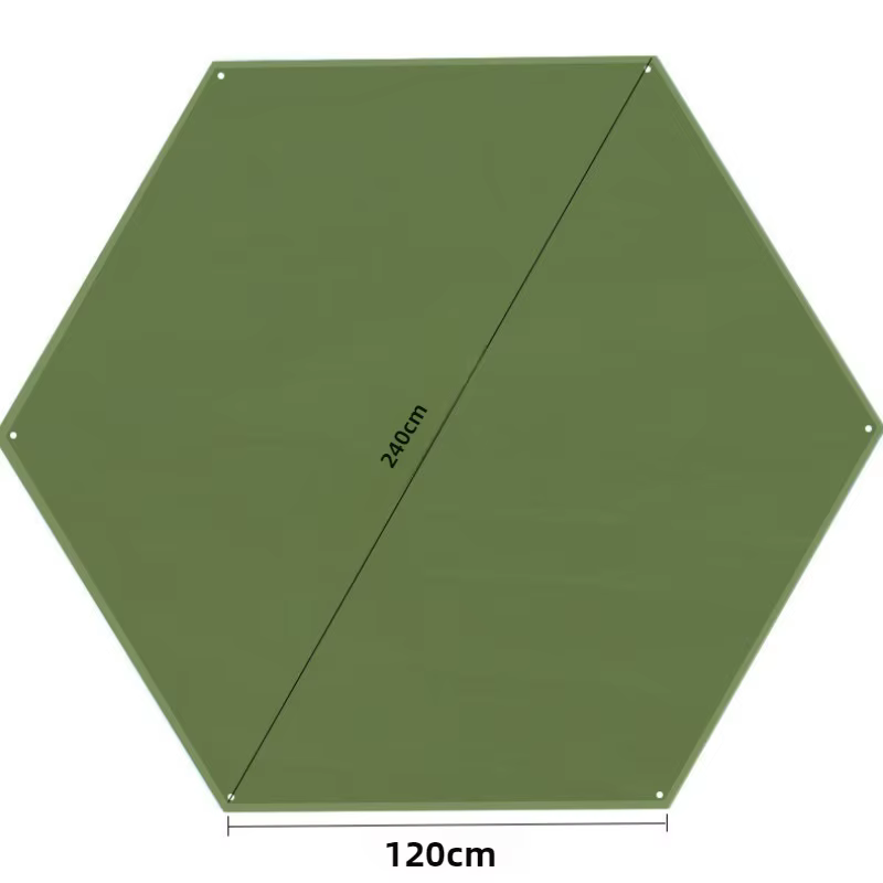 Tapis Hexagonal de Camping en plein air, imperméable, épais, pour tente, sol, tissu Oxford résistant