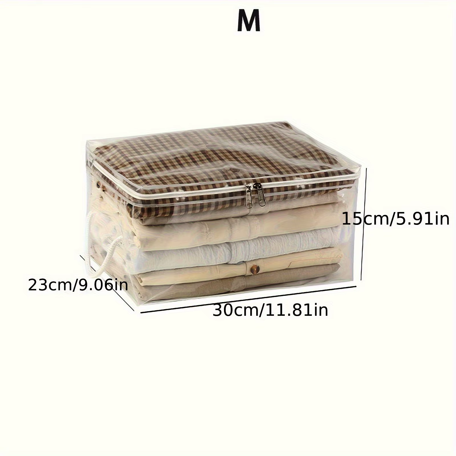 Sac de rangement transparent en PVC avec fermeture éclair, sac de rangement polyvalent, adapté aux c