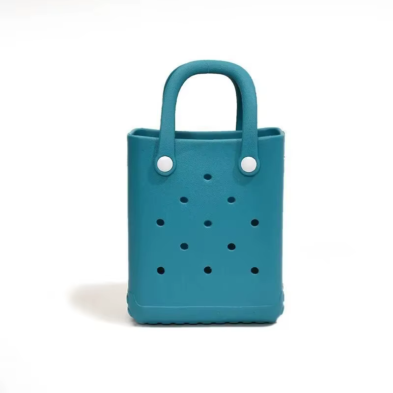 Sac de plage tendance en EVA, sac d'accessoires polyvalent DIY à motif de dessin animé, sac à bandou