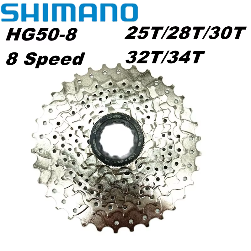SHIMANO CLARIS HG50-8 Cassette de vélo de route 8 vitesses 11-28T/11-32T/11-34T/12-25T pignon de Cas