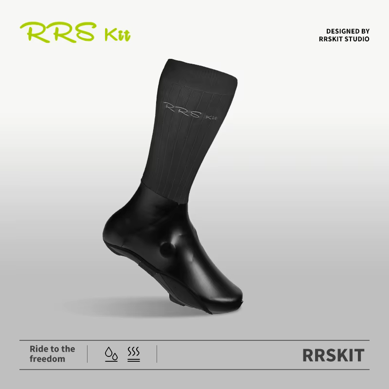 Rrskit couvre-chaussures de cyclisme coupe-vent et imperméable haute élasticité léger respirant prat
