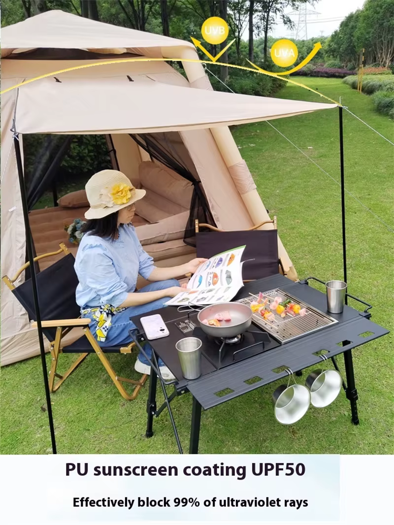 Lohascamping grande tente d'air de Camping pour 4-5 personnes abri d'air tente dôme randonnée famili