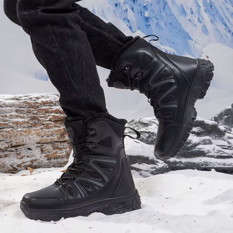 Hommes hiver hommes bottes de neige Super chaud hommes bottes de randonnée de haute qualité imperméa