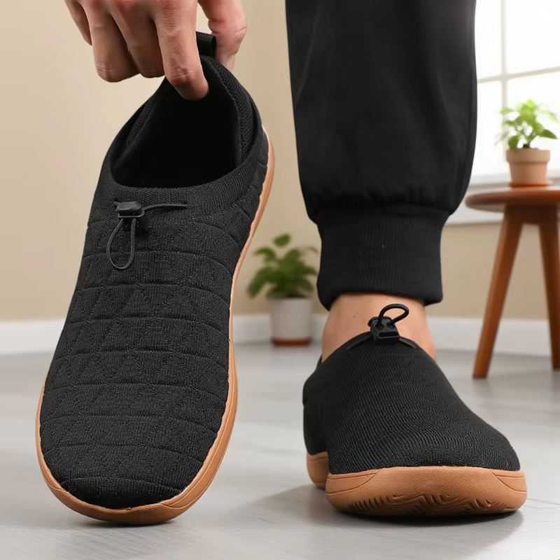 Nouveaux hommes pieds nus chaussures large orteil boîte minimaliste anti-dérapant chaussures de marc