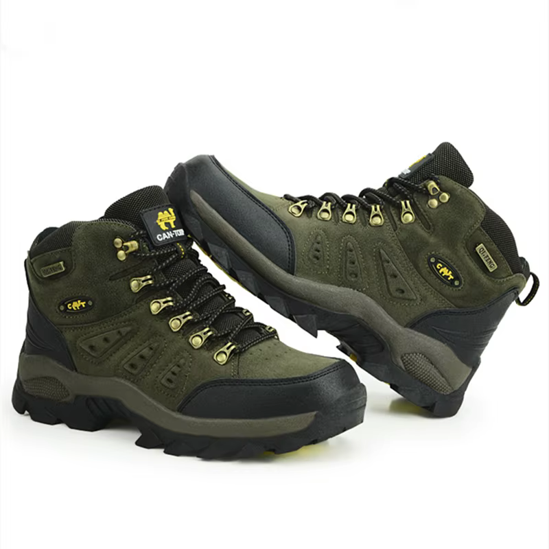 Grande taille 48 bottes de randonnée hommes été hiver en plein air fourrure chaude antidérapant mode