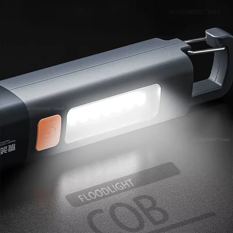Lampe torche d'extérieur Mijia, portable, lumière puissante, mise au point variable avec éclairage l
