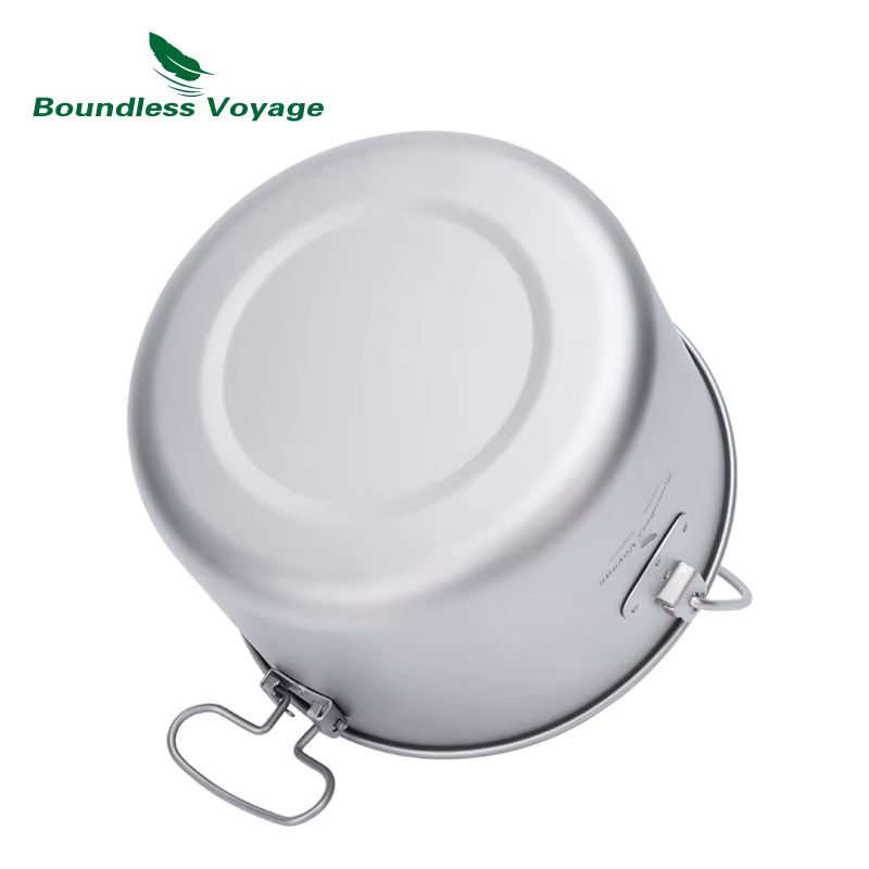 Pot de Camping en titane Voyage sans limites, grande capacité et léger, Pot suspendu d'extérieur, 29