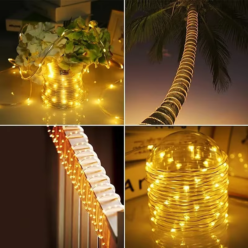 300LED corde solaire bande lumineuse extérieure étanche fée lumière cordes décor de noël pour jardin
