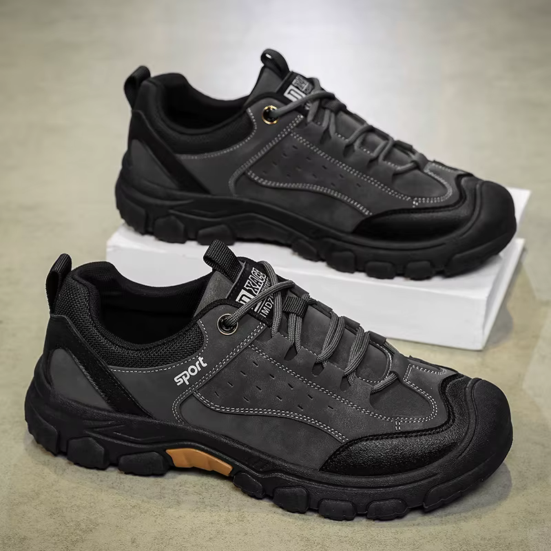 Chaussures de randonnée et de Camping pour hommes, imperméables, tige en cuir, bottes de randonnée a