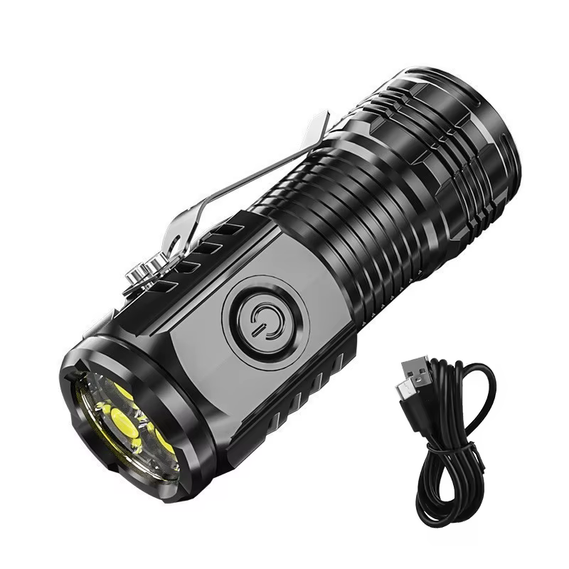 MINI lampe de poche LED Super lumineuse, torche Rechargeable, éclairage de pêche, lanterne puissante
