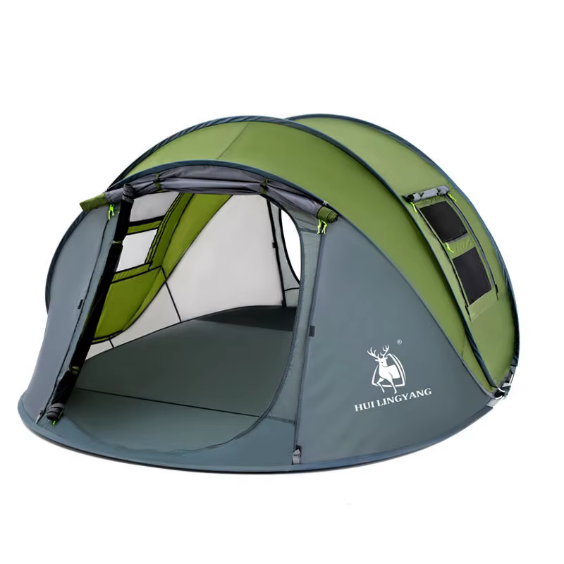 HUI LING YANG-Tente Pop-Up Étanche pour 3 à 4 Personnes, existent, Grand Espace, Camping en Plein Ai