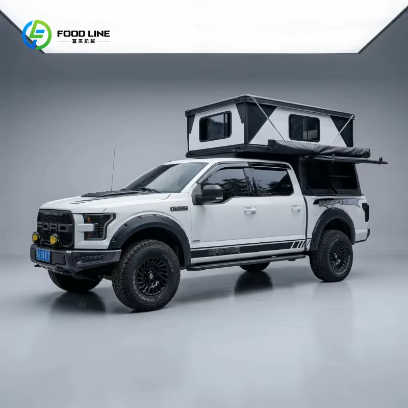 Tente pliante rigide pour 2-3 personnes, toit haut en aluminium avec panneau en aluminium alvéolé, p
