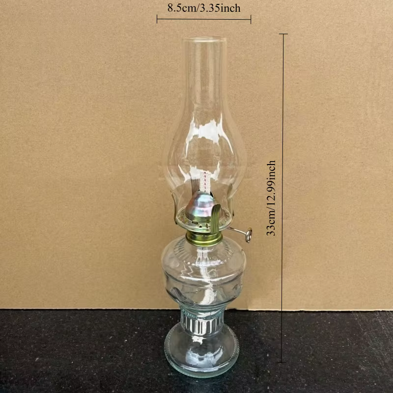 Lampe à kérosène rétro Vintage, classique, nostalgique, en verre, éternel, ornements décoratifs, atm