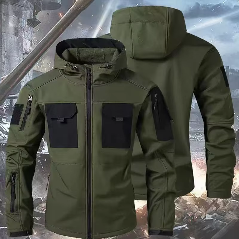 Vestes imperméables en polaire pour hommes, tactiques militaires, hiver et automne, sport, randonnée