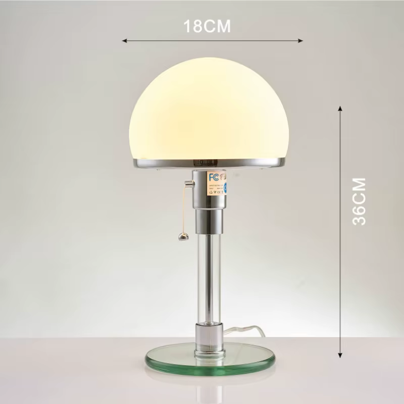 Avely Kevin-Lampe de table en verre nordique, lumière LED de personnalité, conception simple, lampe 