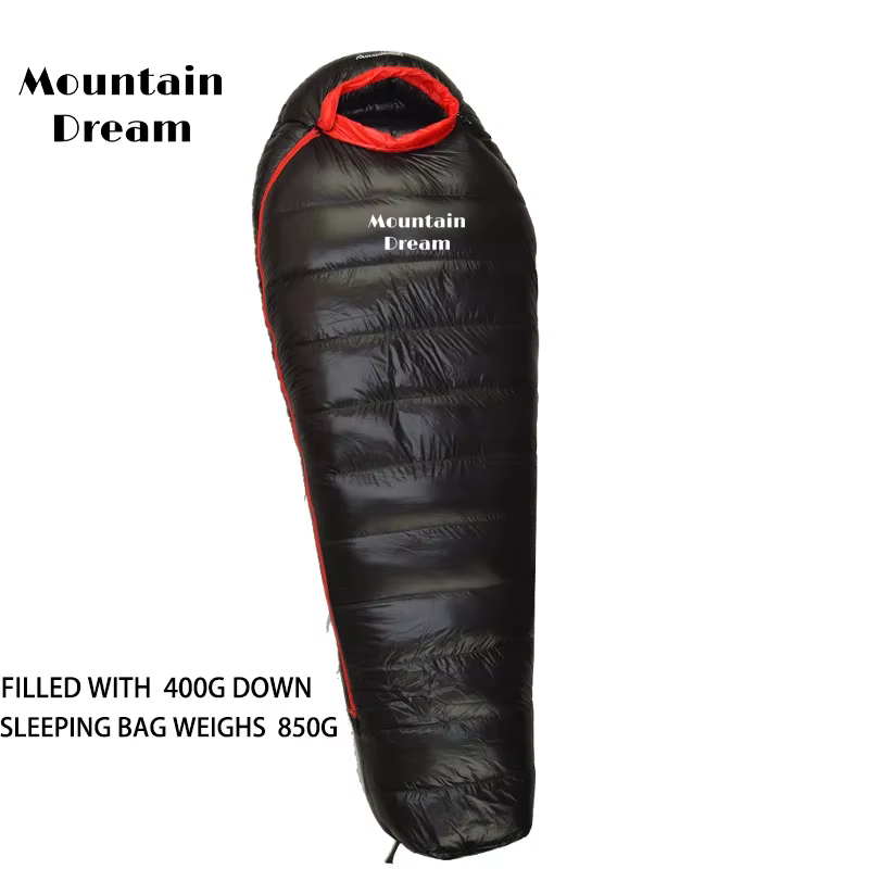 Mountaindream-Grand sac de couchage portable en duvet d'oie pour adultes, sac de couchage en duvet d
