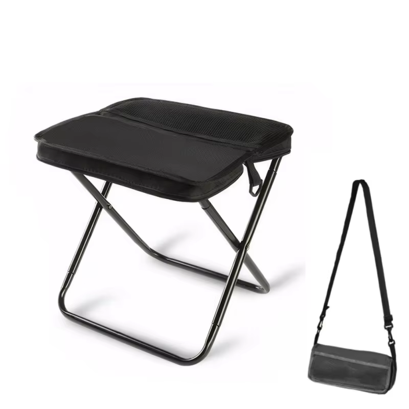Chaise-sac à dos pliante extérieure, poches filet, pour camping et randonnée. Portable type sac à ma